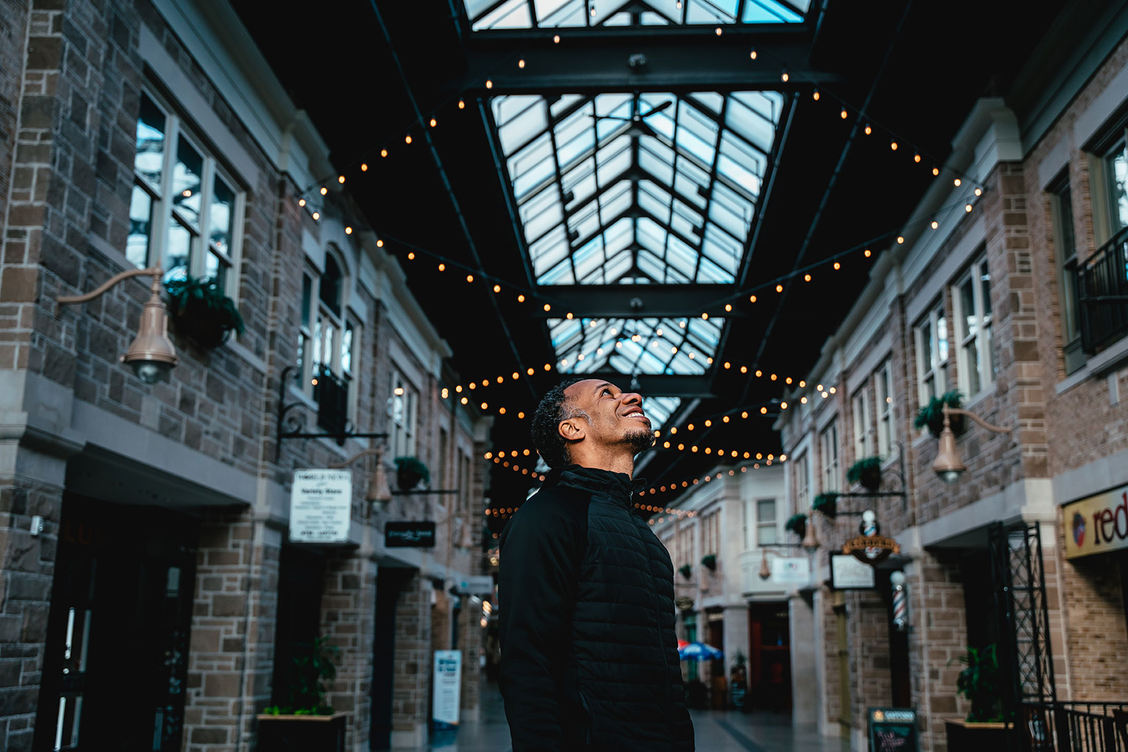 Interior of Old Quebec Street mall in Downtown Guelph